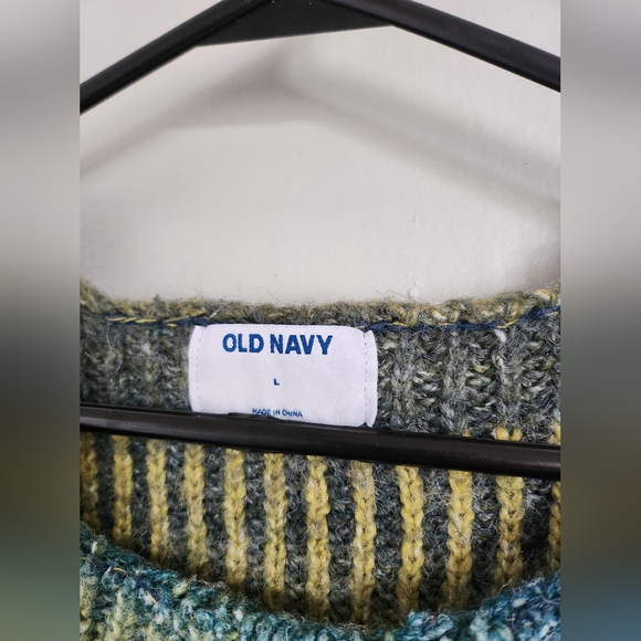 Old navy knit color block sweater Large - Picture 3 of 5